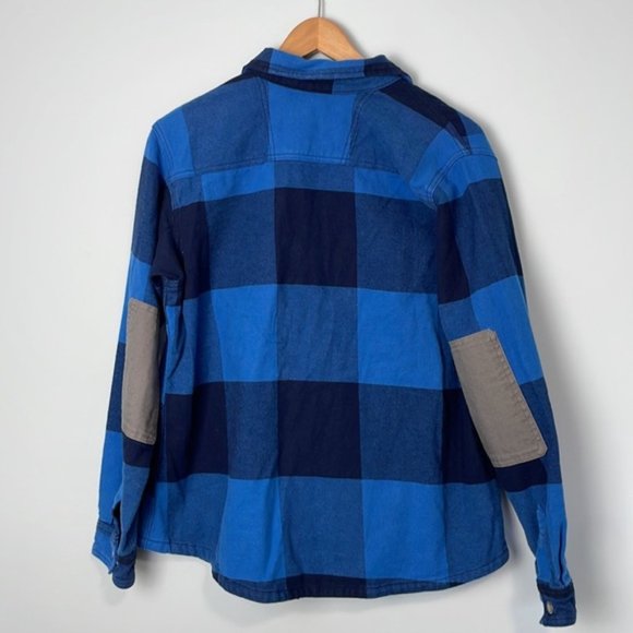 Dickies DuraTech Renegade Flannel Shirt Blue Plaid Size Large - Picture 8 of 8